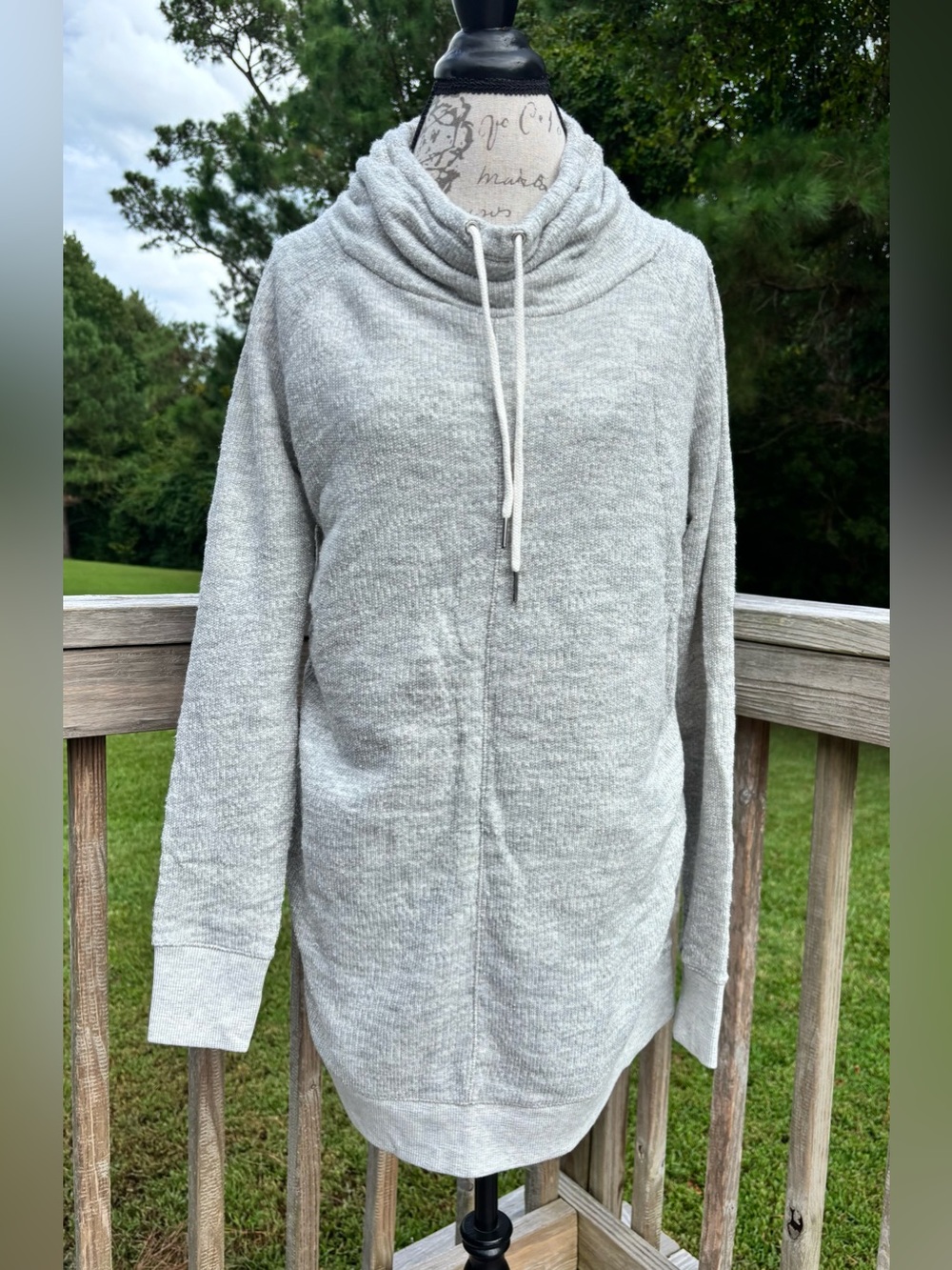 Maternity - Cozy Light Gray Cowl Neck Pullover Sweater